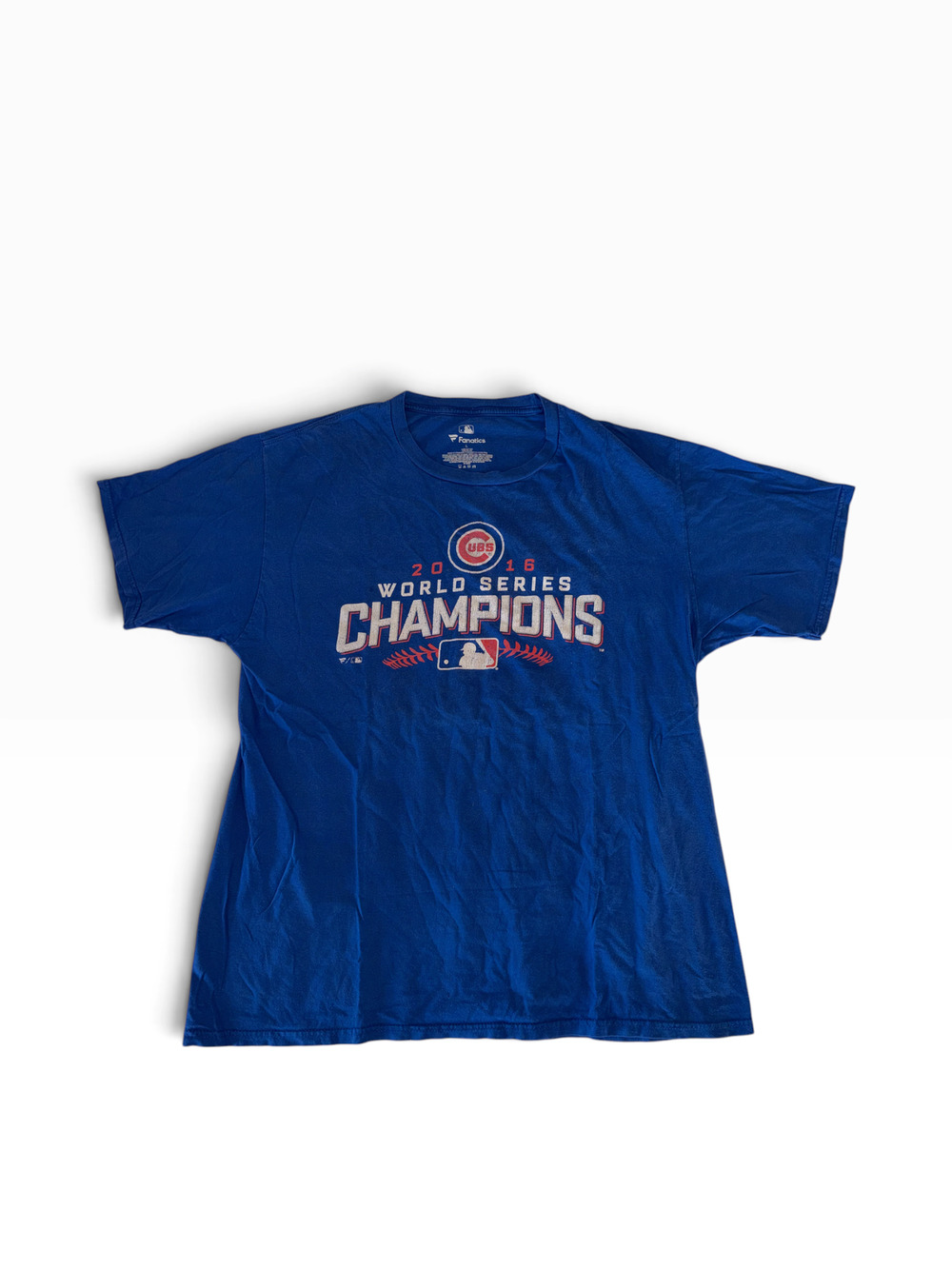 Fanatics Tee | Blue World Series Champions 2016 Graphic | Men's L